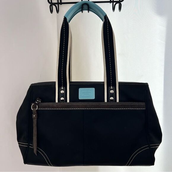 VTG COACH Hamptons satin TOTE BAG - Picture 2 of 8